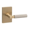 Sure-Loc Hardware Sure-Loc Hardware Levanto Dummy Rosette, Satin Brass, Knurled Grip in Nickel LV100 SB GRIP-KN NI